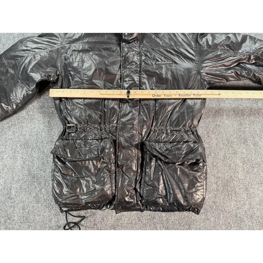 Vintage Polo Sport Ralph Lauren‎ Jacket Mens Small Black Down Puffer Parka 90s
